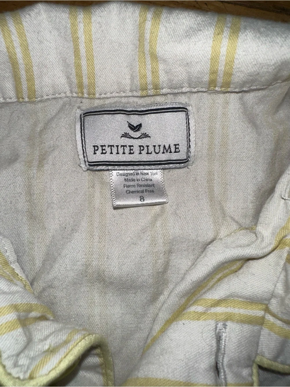 Kid’s Unisex Petit Plume short sleeve striped matching pajama set